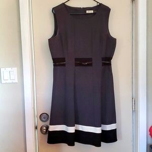 Calvin Klein dark grey dress for office.  16. 40" long